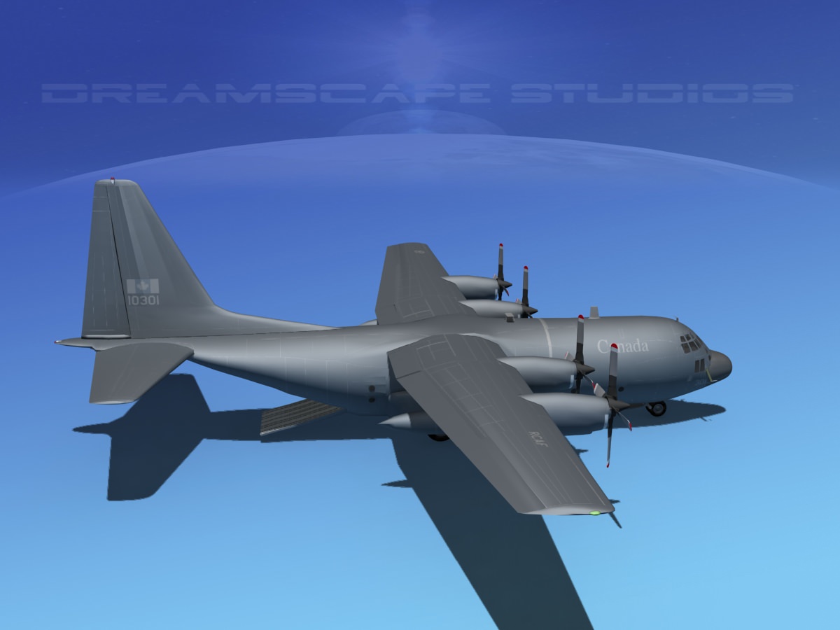 Lockheed C-130 Hercules RCAF 2 3D model_4