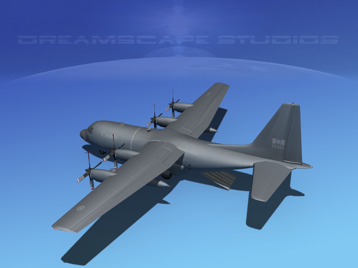 Lockheed C-130 Hercules RCAF 2 3D model_8