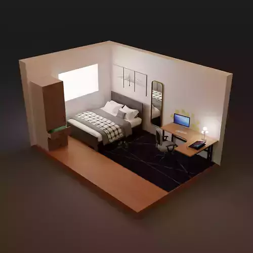 Isometric Bedroom