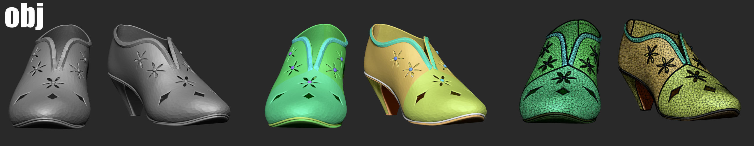 Fantasy outfit 4 - Marvelous Designer project and OBJ 3D model_12