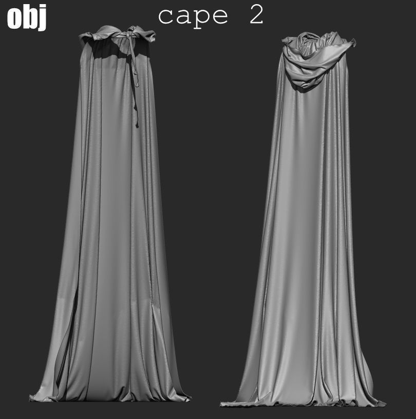 Fantasy outfit 4 - Marvelous Designer project and OBJ 3D model_9