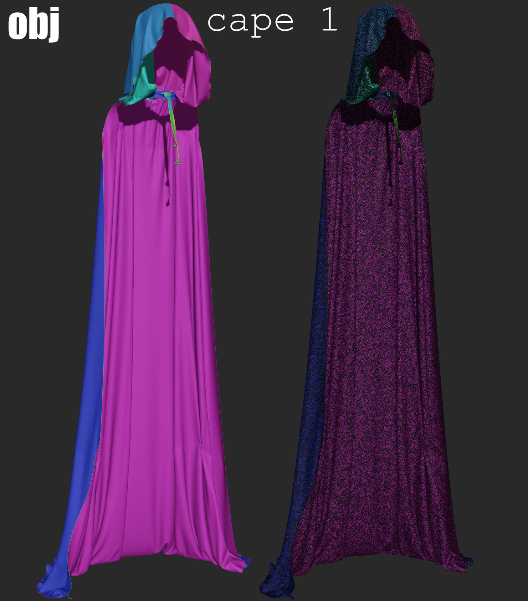 Fantasy outfit 4 - Marvelous Designer project and OBJ 3D model_8