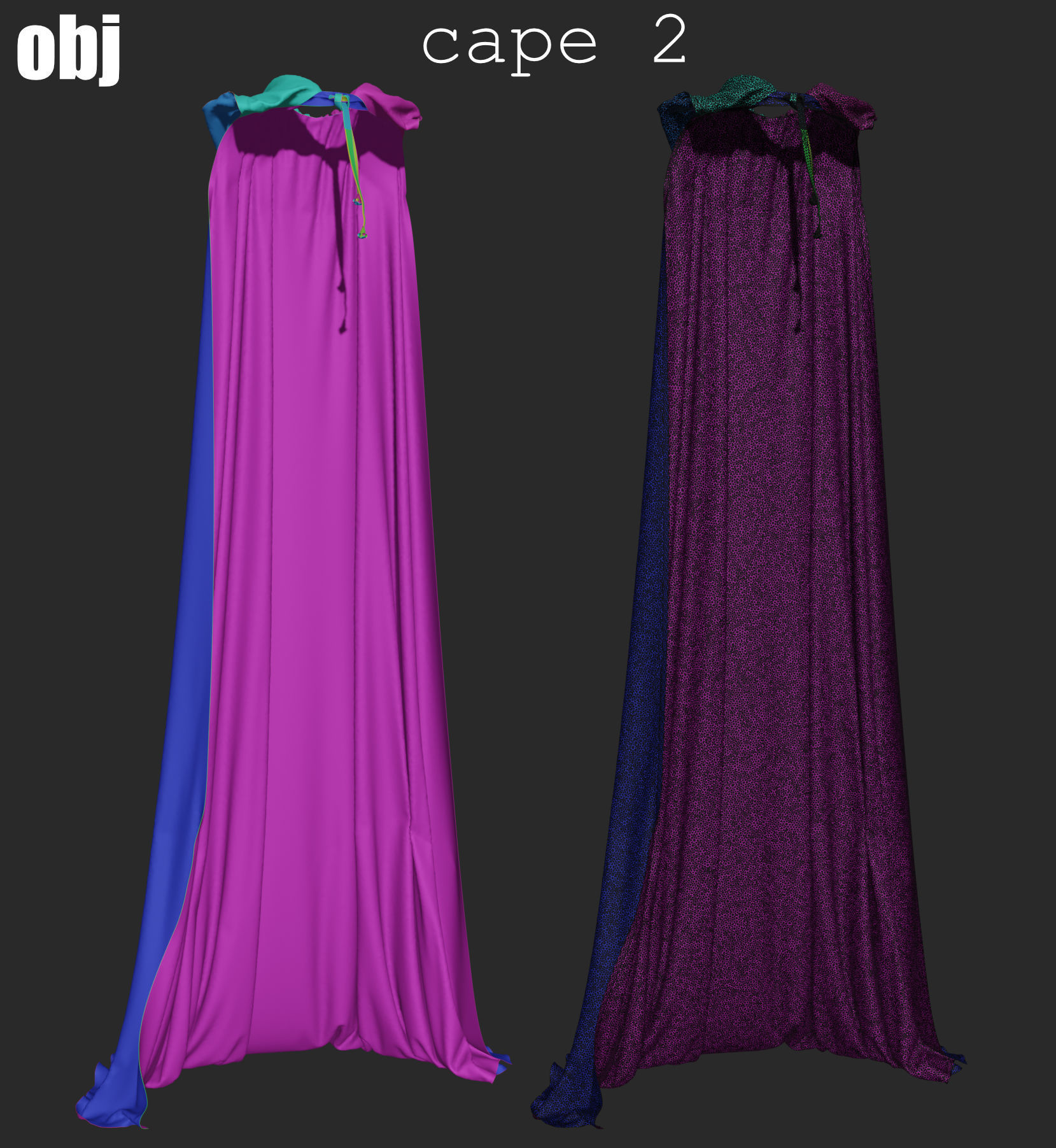 Fantasy outfit 4 - Marvelous Designer project and OBJ 3D model_10