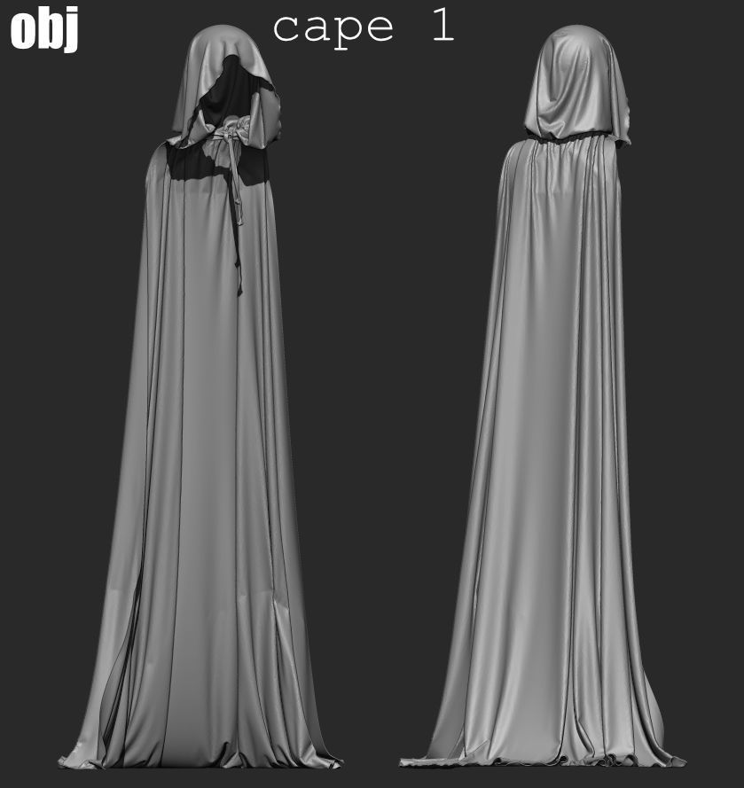 Fantasy outfit 4 - Marvelous Designer project and OBJ 3D model_7