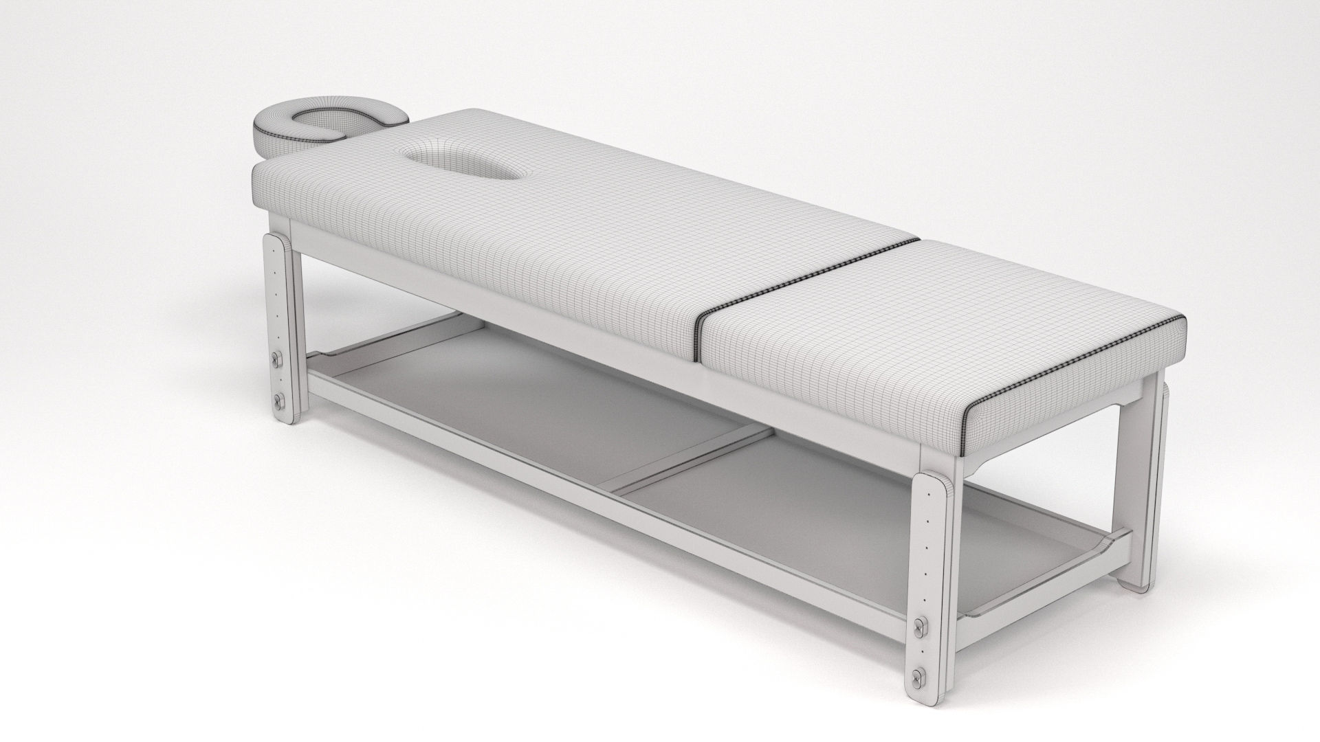 Massage table 3D model_5