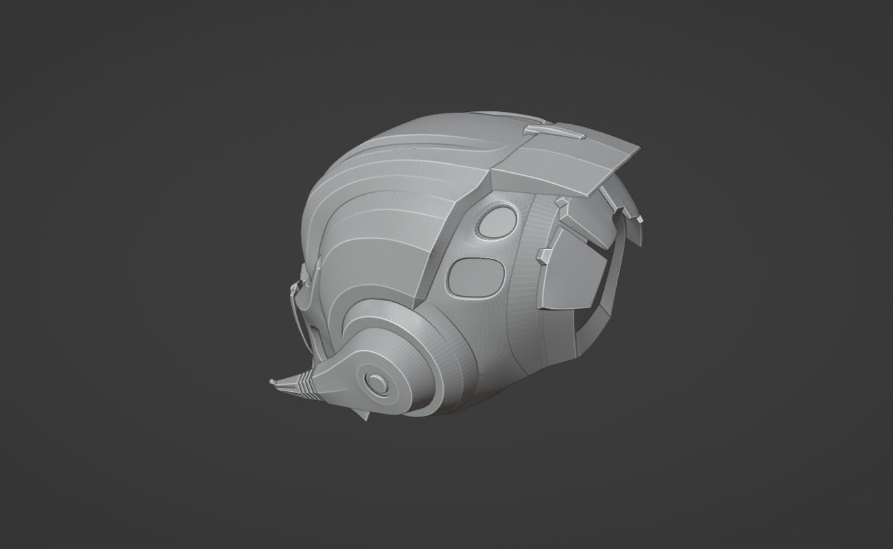 Cyber Sub Zero helmet from Mortal Kombat 9 3D print model_11