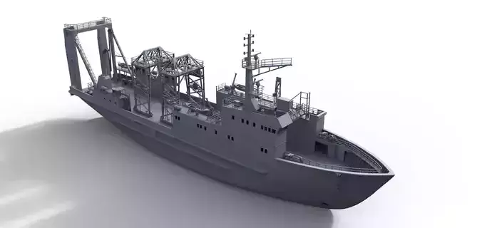 MS Brocken Modelship heavy load vessel 3D print model