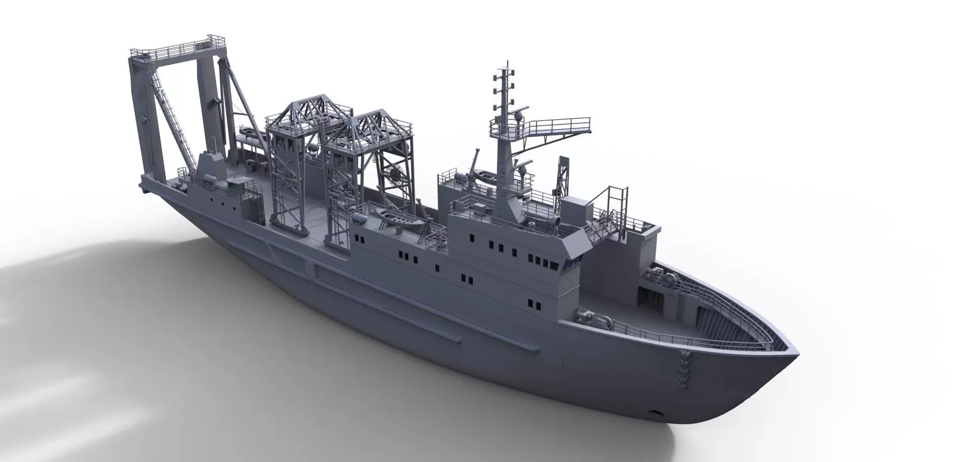 MS Brocken Modelship heavy load vessel 3D print model_0