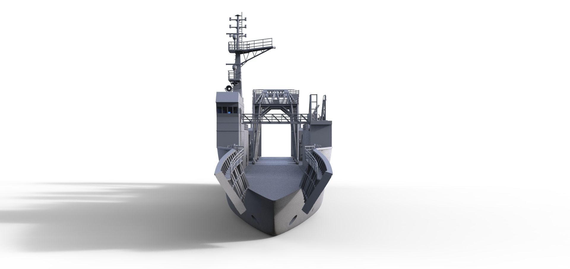 MS Brocken Modelship heavy load vessel 3D print model_2