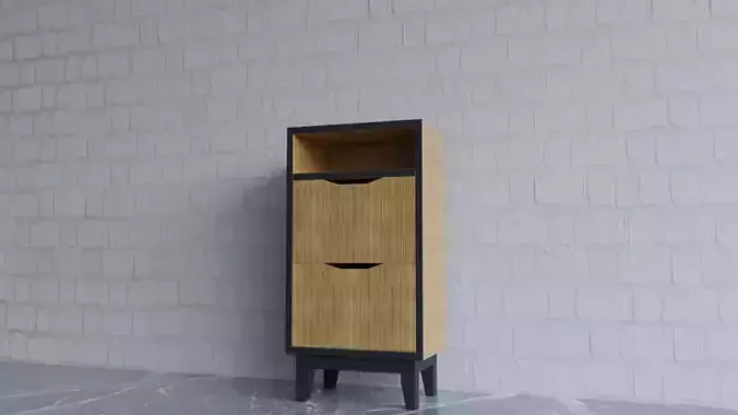 Bedside Table with Drawers