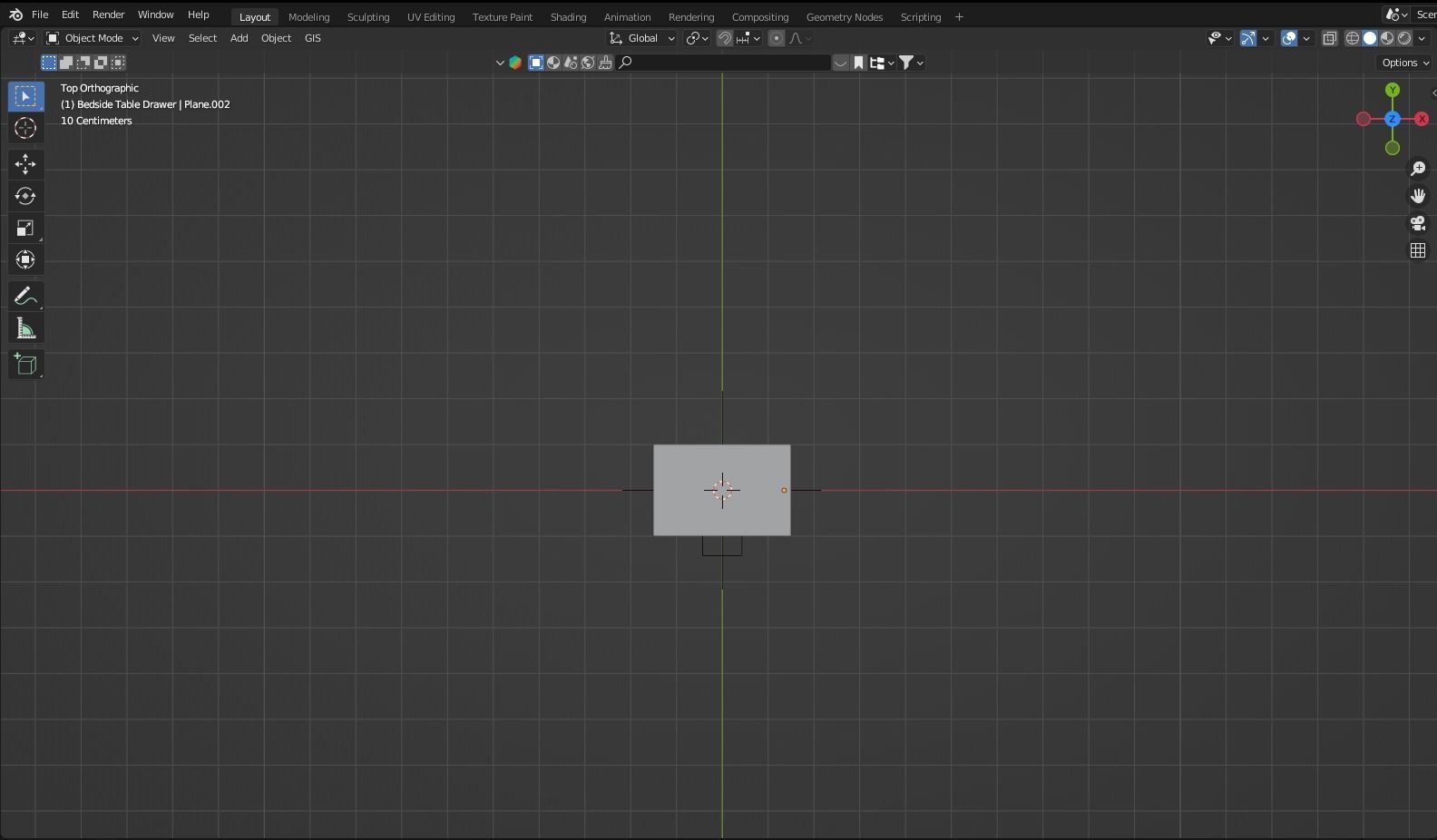 Bedside Table with Drawers 3D model_4