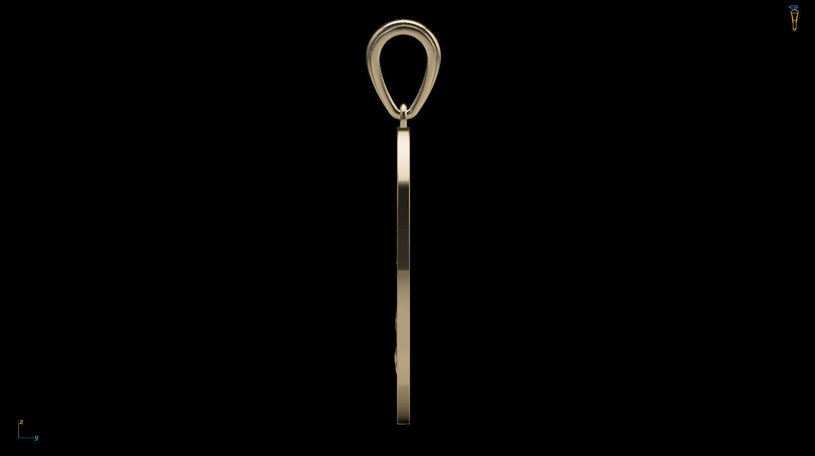 Tree of Life Oval Pendant 30x20 mm 3D print model_14