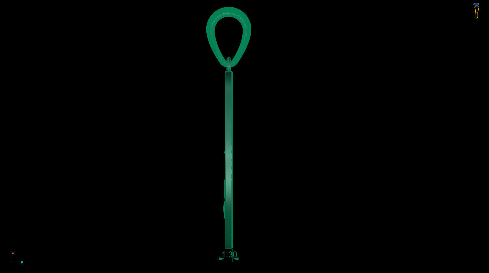 Tree of Life Oval Pendant 30x20 mm 3D print model_7