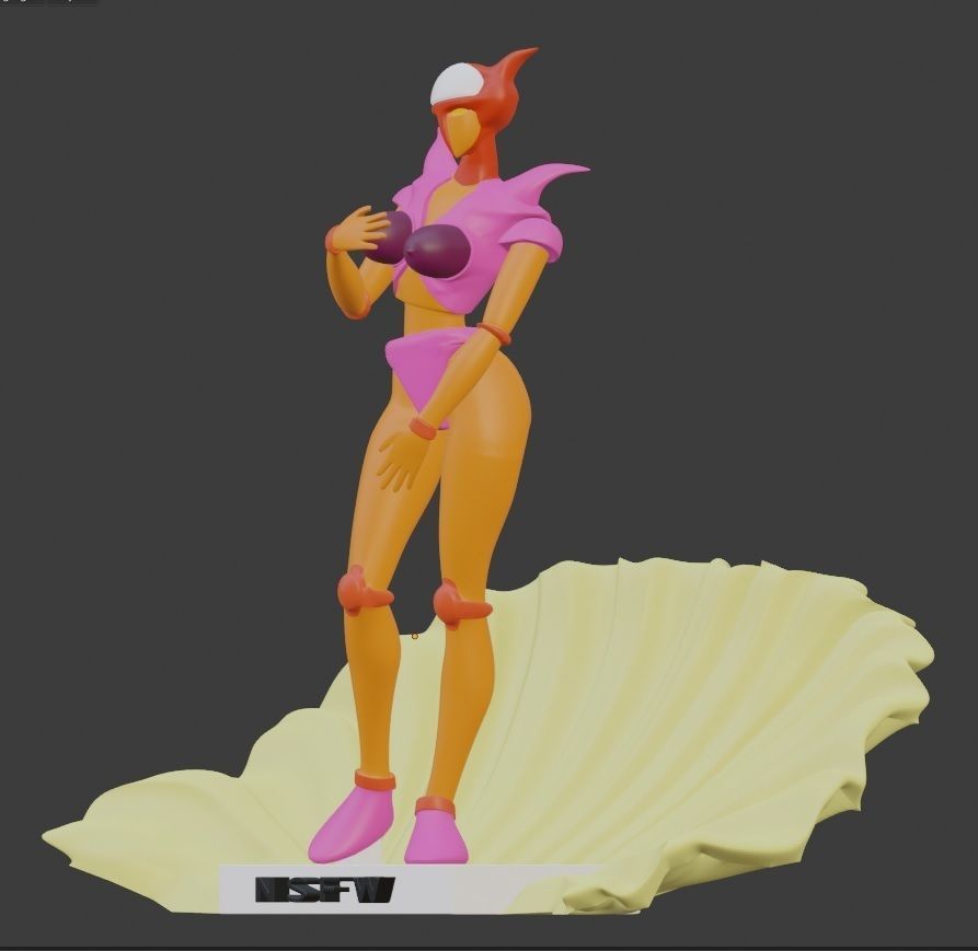 The birth of Aphrodita A 3D print model_7