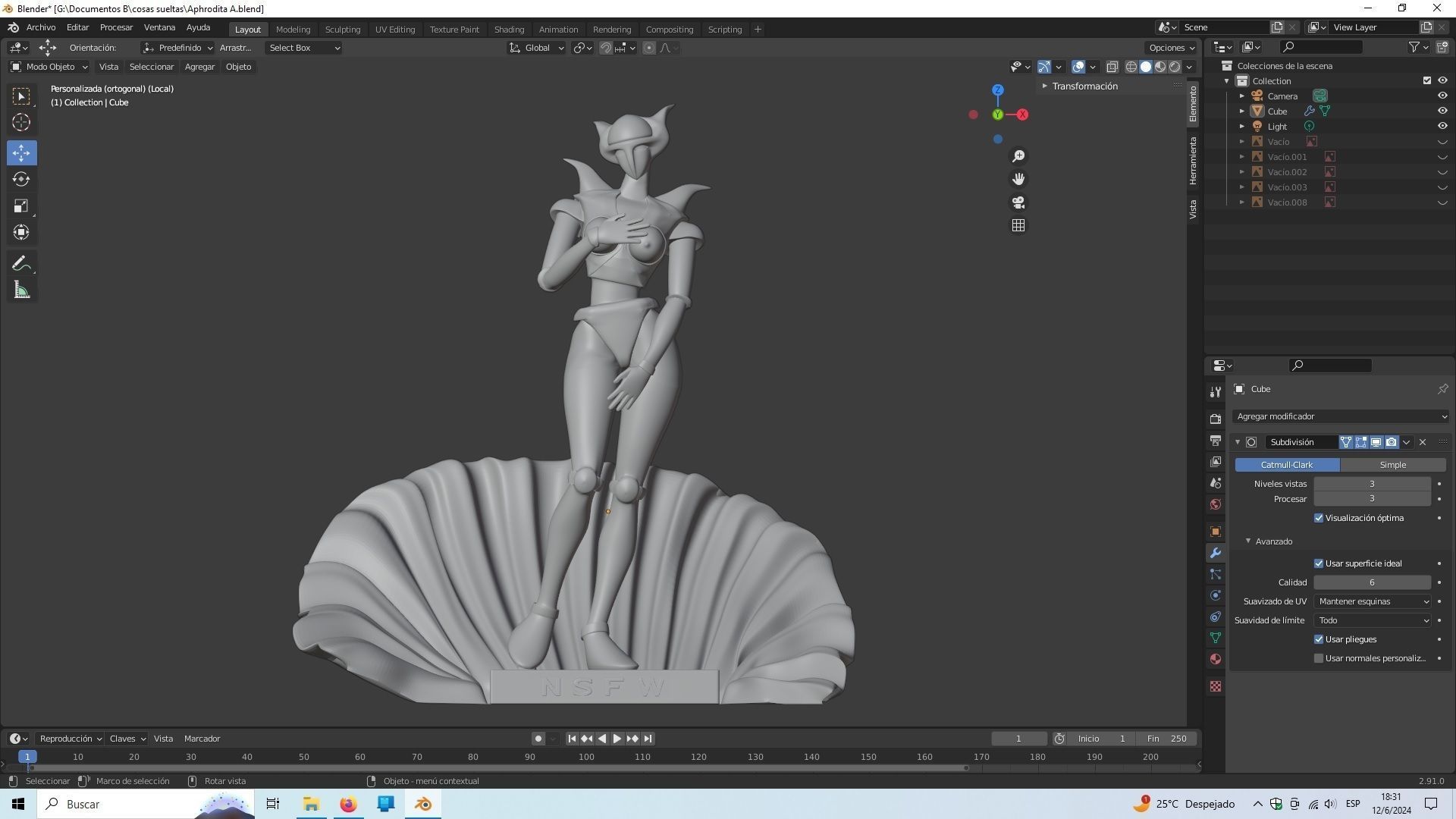 The birth of Aphrodita A 3D print model_10
