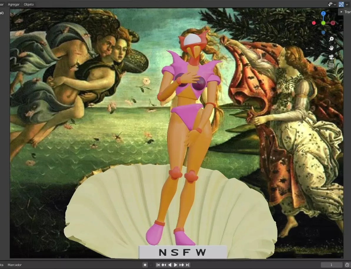 The birth of Aphrodita A 3D print model_0