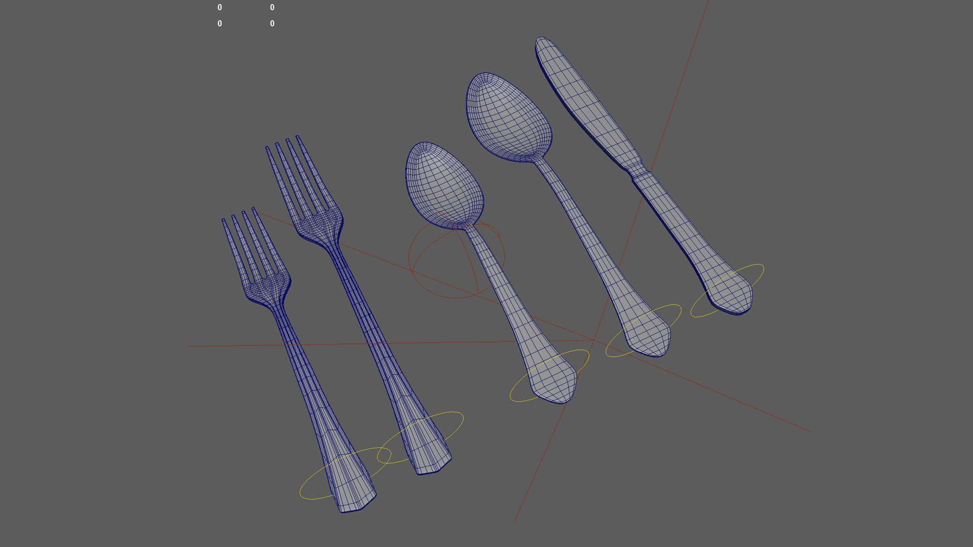 Silverware Collection 3D model_4