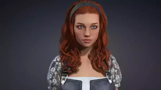 Sexy Character - Fully Rigged 3D model