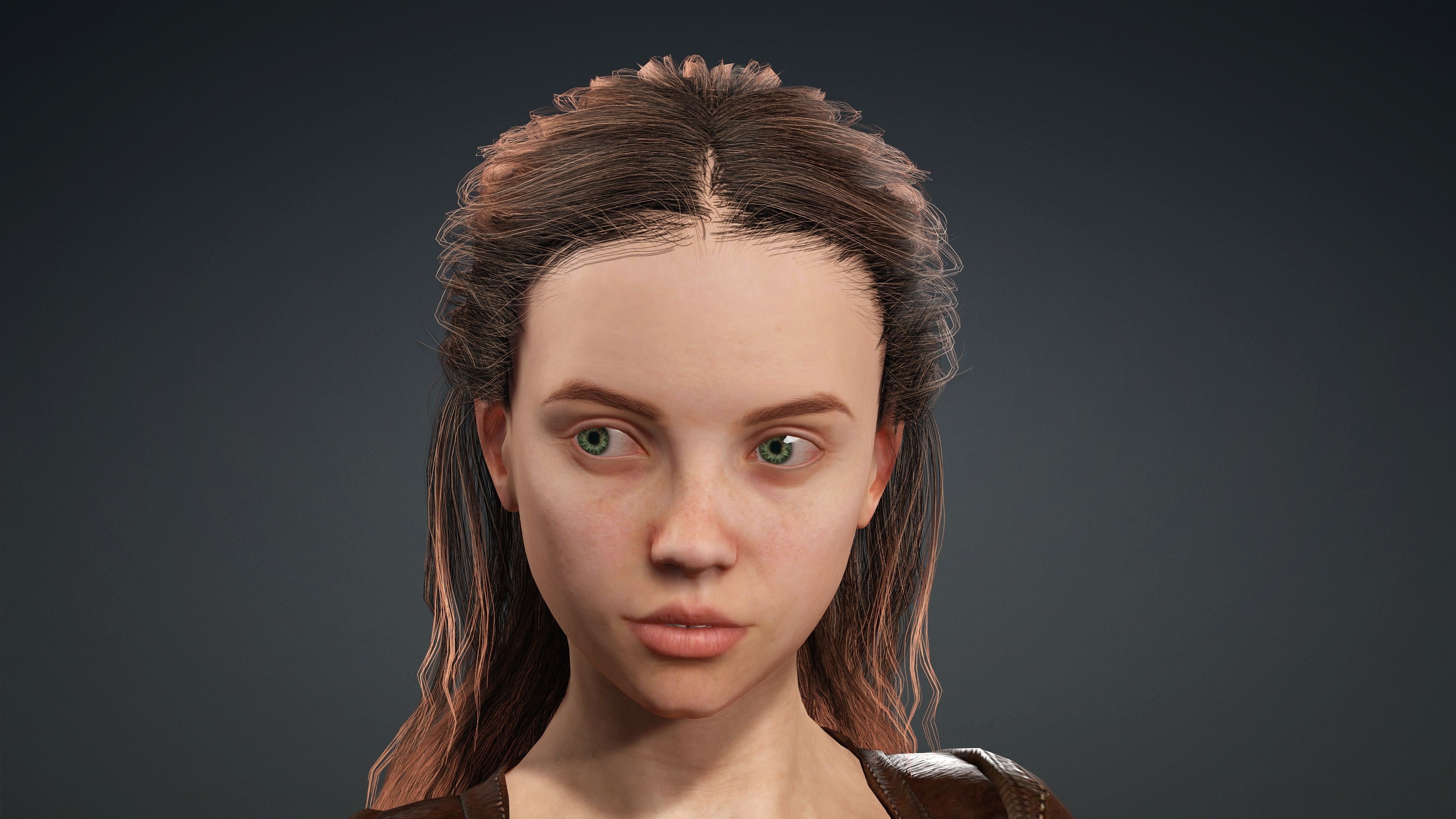 Sexy Character - Fully Rigged 3D model Low-poly 3D model_3