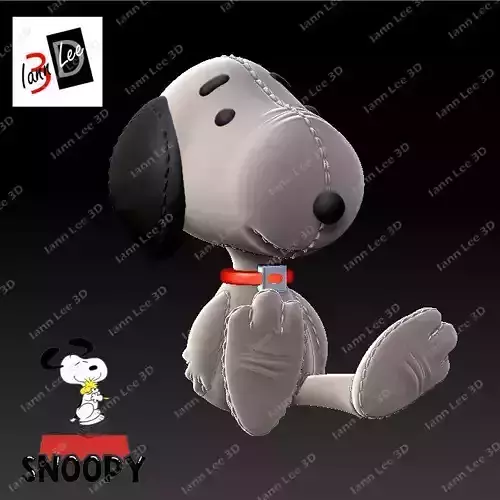 Snoopy Peluche Plush Peanuts Fan Art 3D print model