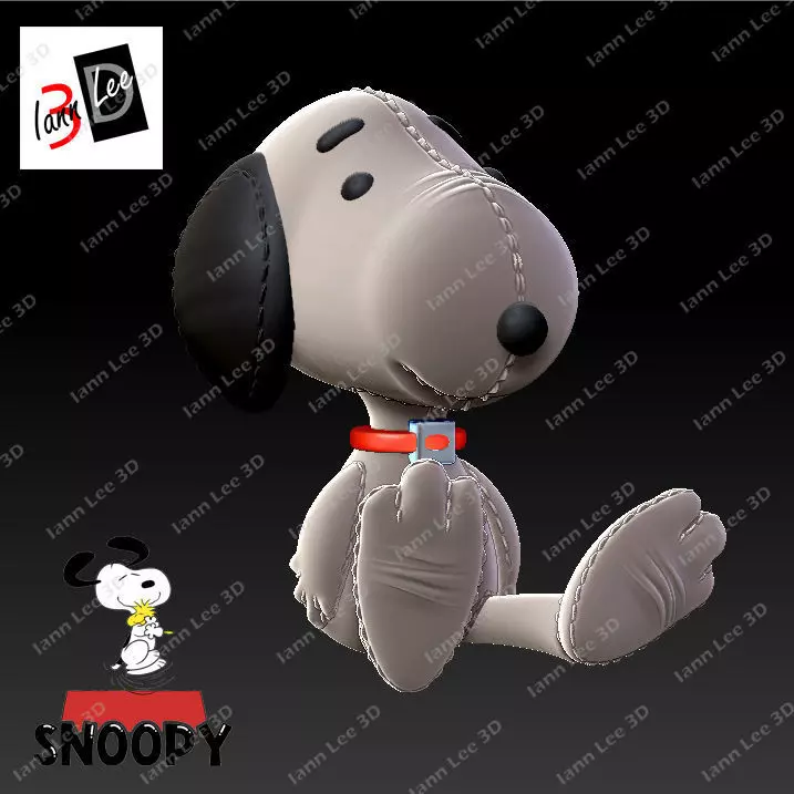 Snoopy Peluche Plush Peanuts Fan Art 3D print model_0