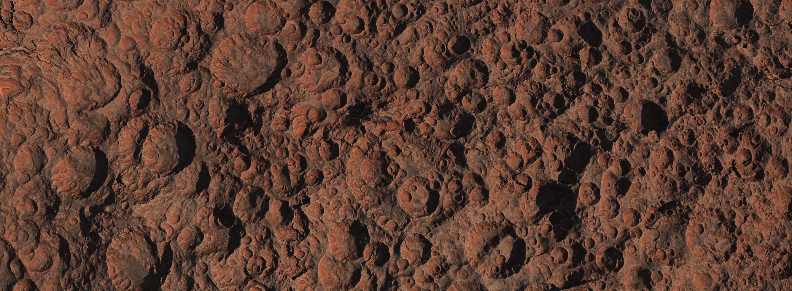16k Seamless Craters Surface 4 SciFi Open World Variations Low-poly 3D model_14