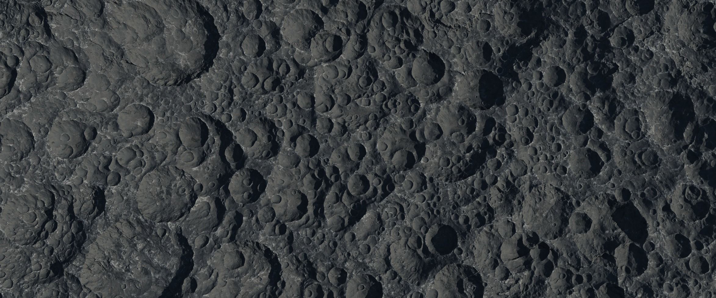 16k Seamless Craters Surface 4 SciFi Open World Variations Low-poly 3D model_11