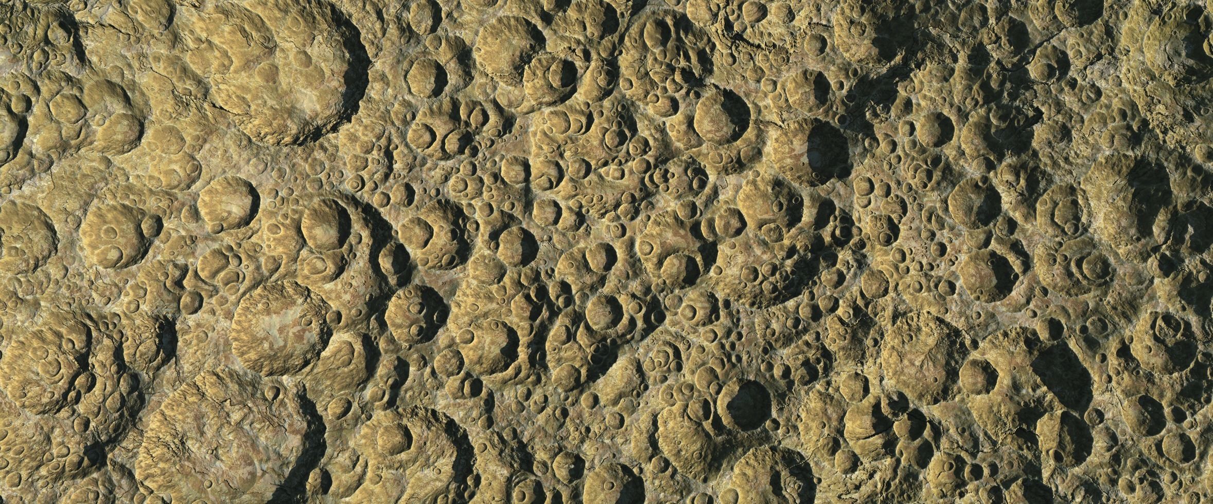16k Seamless Craters Surface 4 SciFi Open World Variations Low-poly 3D model_12