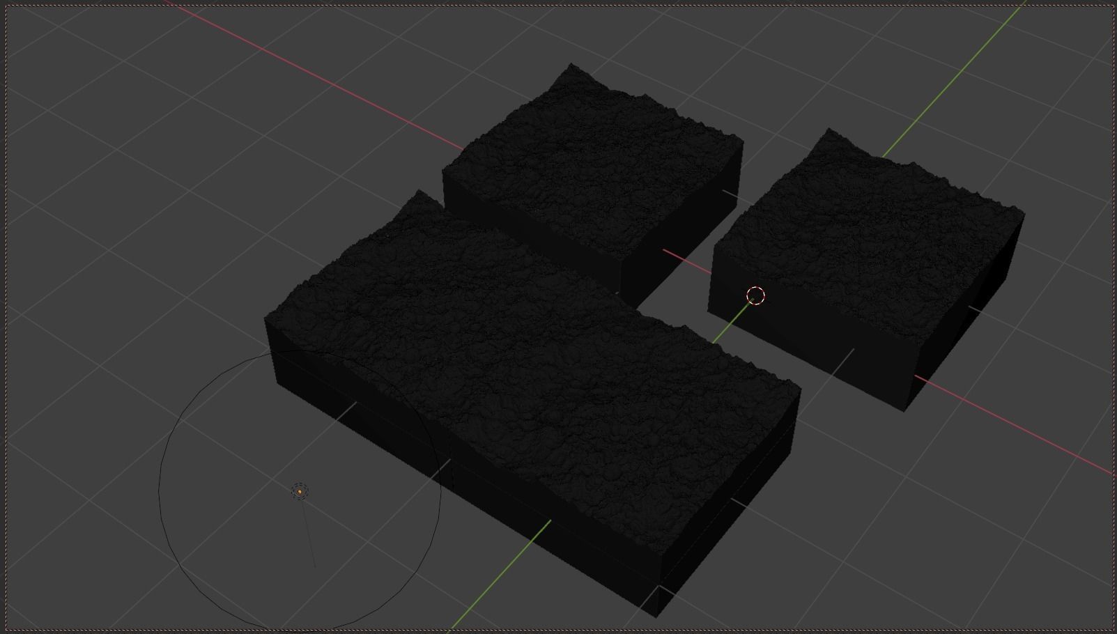 16k Seamless Craters Surface 4 SciFi Open World Variations Low-poly 3D model_47