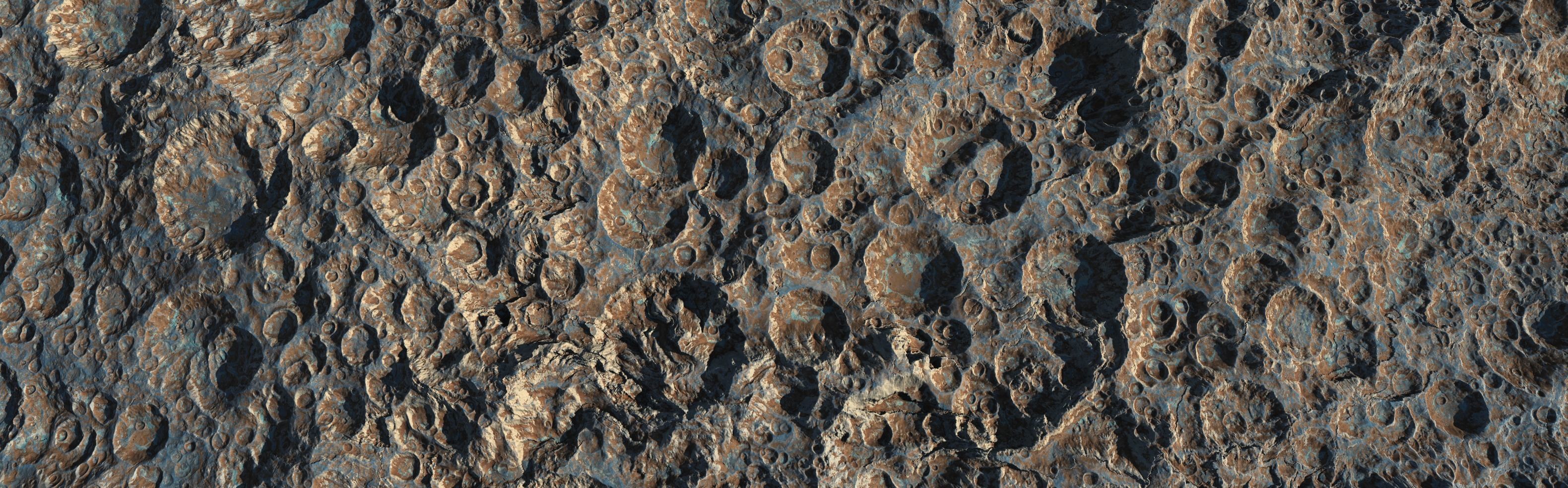 16k Seamless Craters Surface 4 SciFi Open World Variations Low-poly 3D model_18