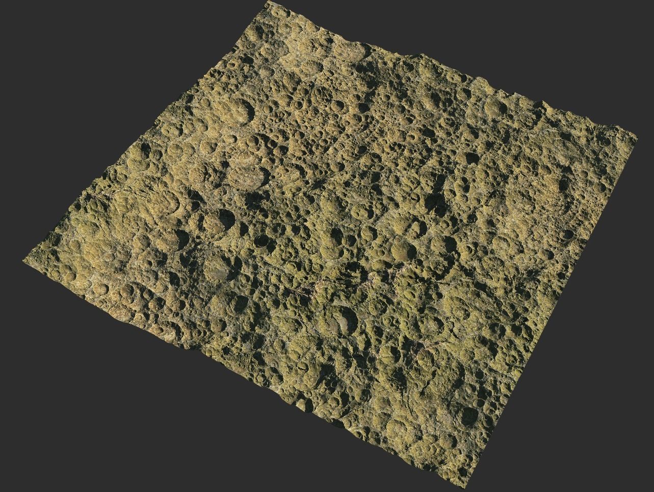 16k Seamless Craters Surface 4 SciFi Open World Variations Low-poly 3D model_27