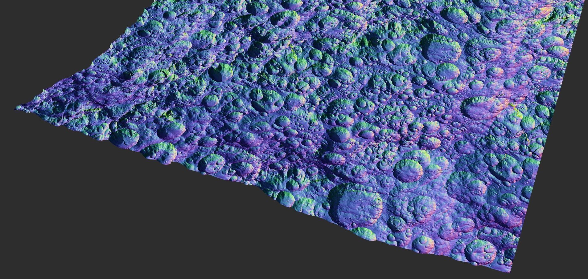 16k Seamless Craters Surface 4 SciFi Open World Variations Low-poly 3D model_44