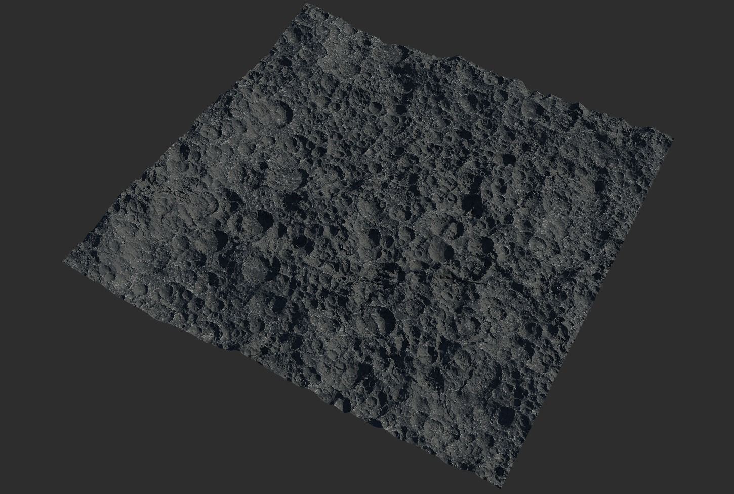 16k Seamless Craters Surface 4 SciFi Open World Variations Low-poly 3D model_24