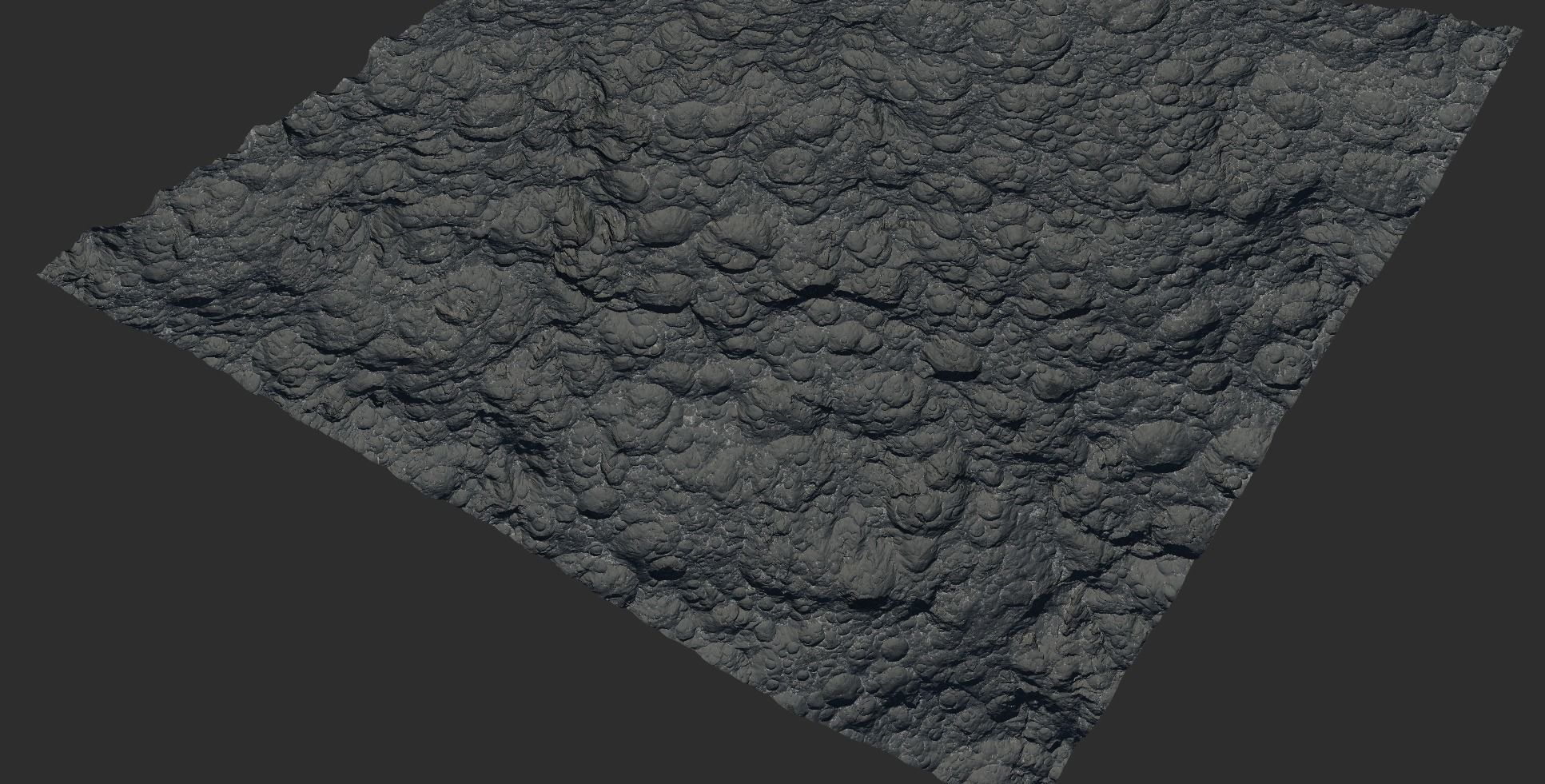 16k Seamless Craters Surface 4 SciFi Open World Variations Low-poly 3D model_37