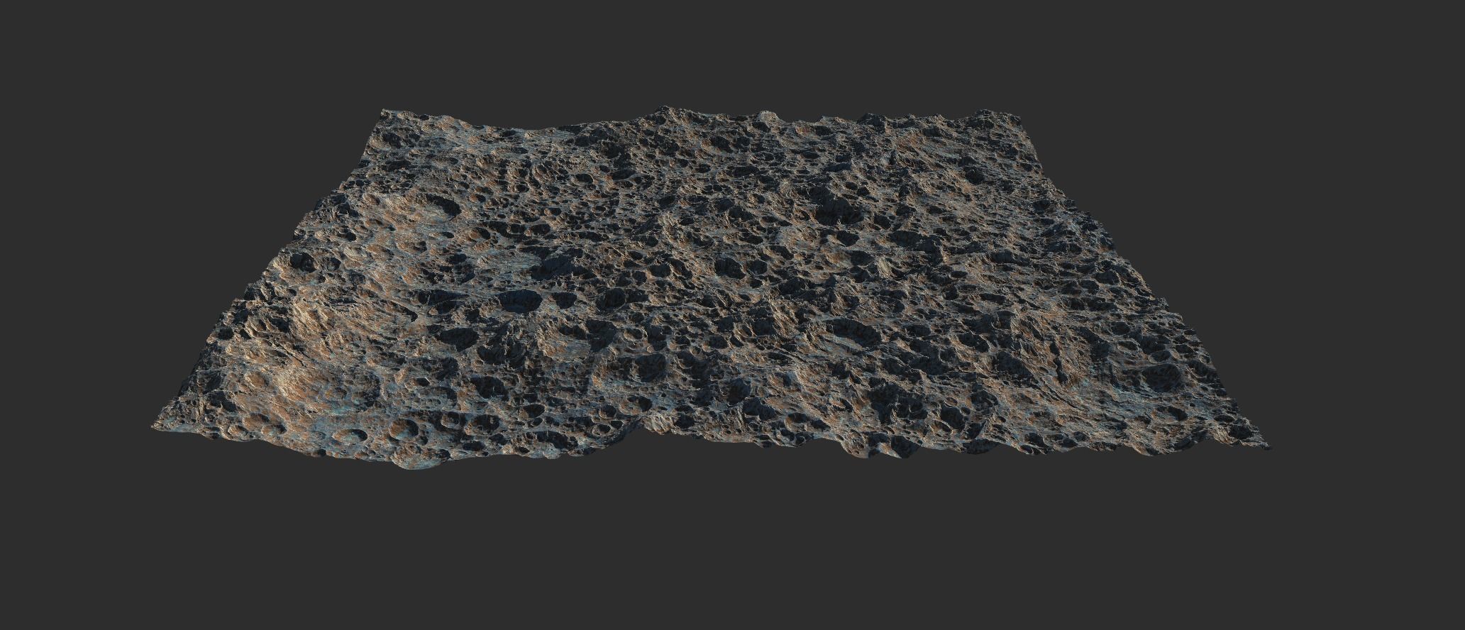 16k Seamless Craters Surface 4 SciFi Open World Variations Low-poly 3D model_31