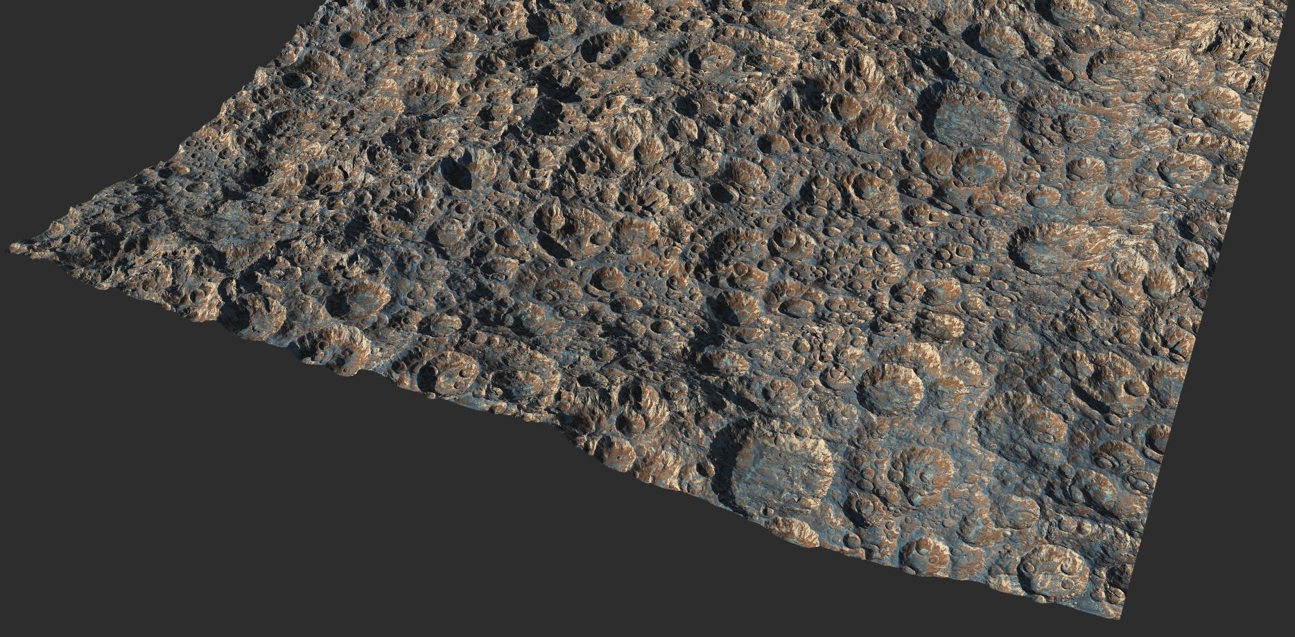 16k Seamless Craters Surface 4 SciFi Open World Variations Low-poly 3D model_45