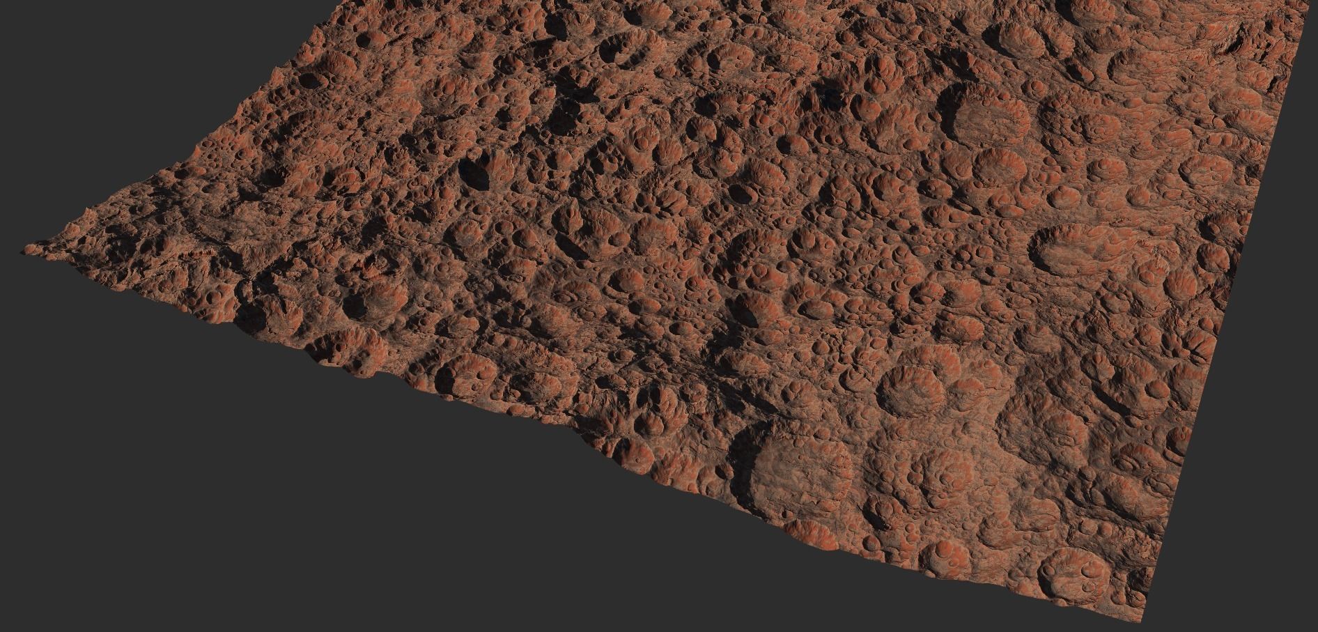 16k Seamless Craters Surface 4 SciFi Open World Variations Low-poly 3D model_41
