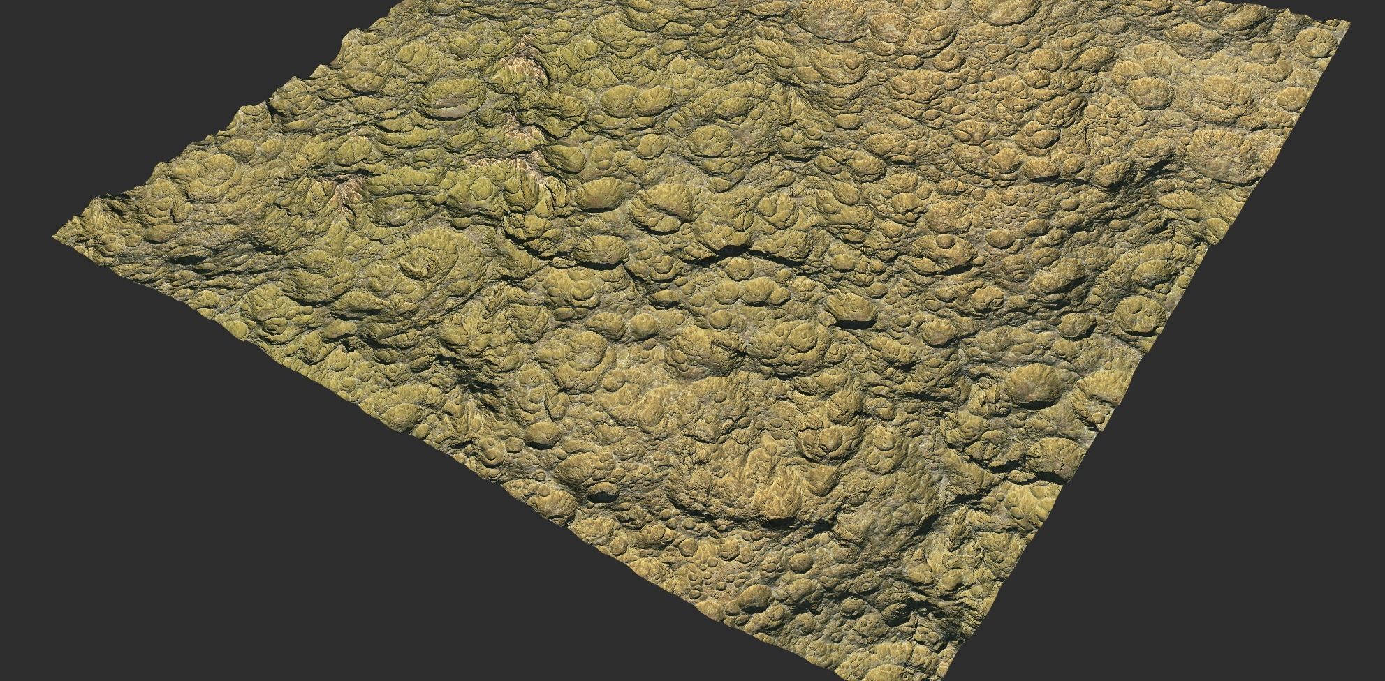 16k Seamless Craters Surface 4 SciFi Open World Variations Low-poly 3D model_38