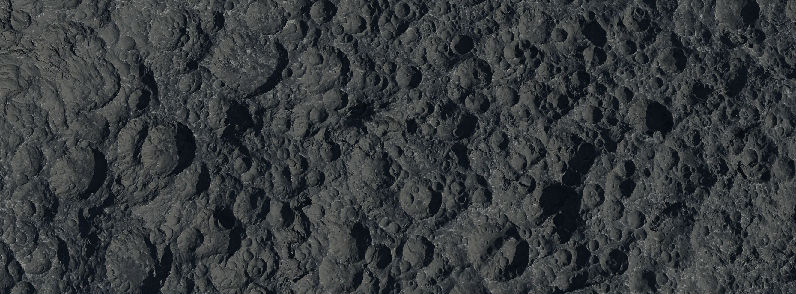 16k Seamless Craters Surface 4 SciFi Open World Variations Low-poly 3D model_15