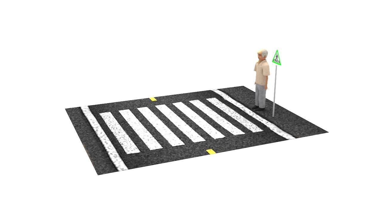 Old man People Wark  3D model_4