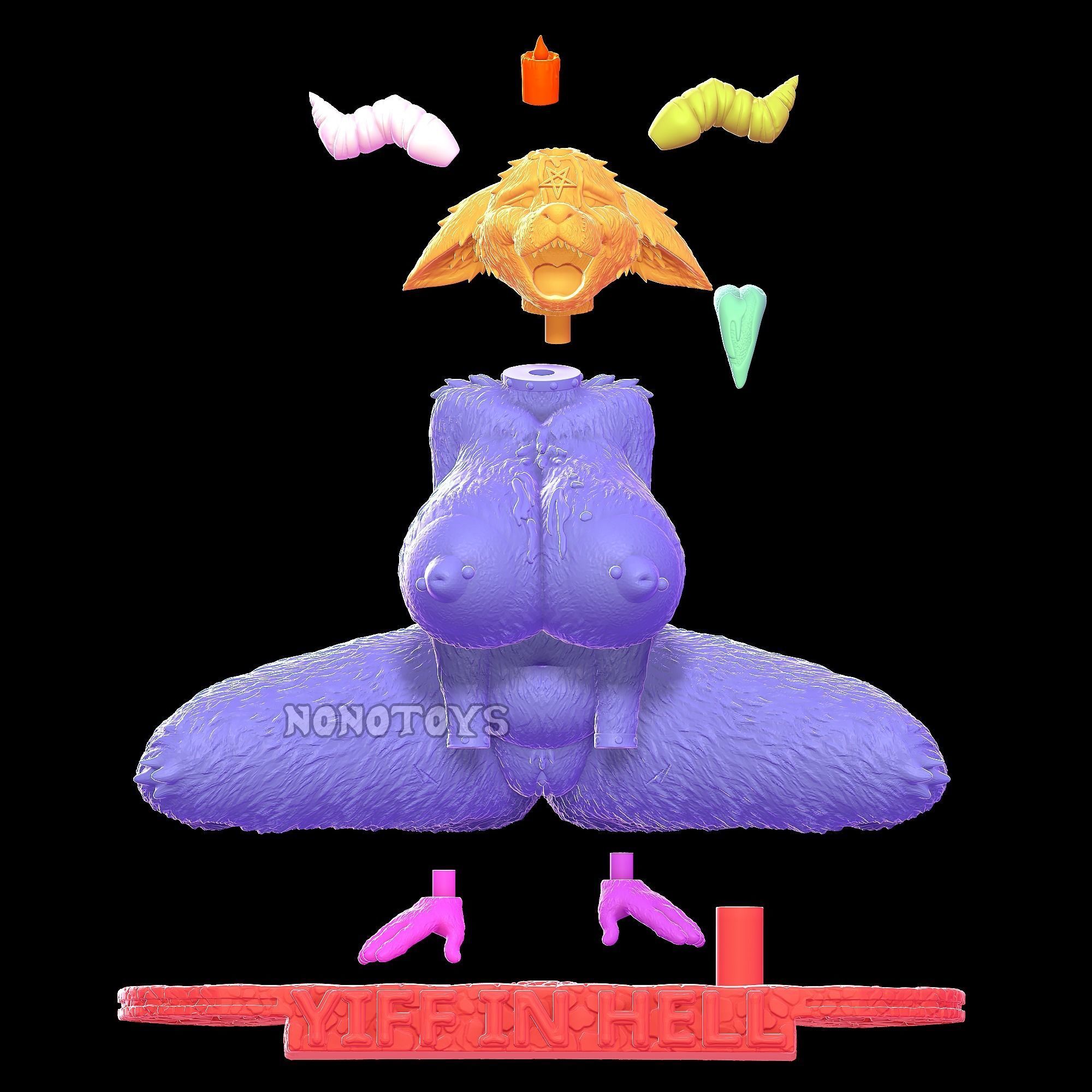 Yiff in Hell - NSFW  3D print model_6