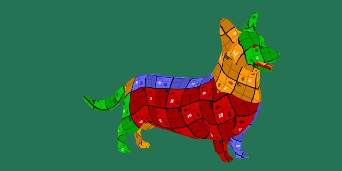 Pembroke Welsh Corgi Dog Low-poly 3D model_25