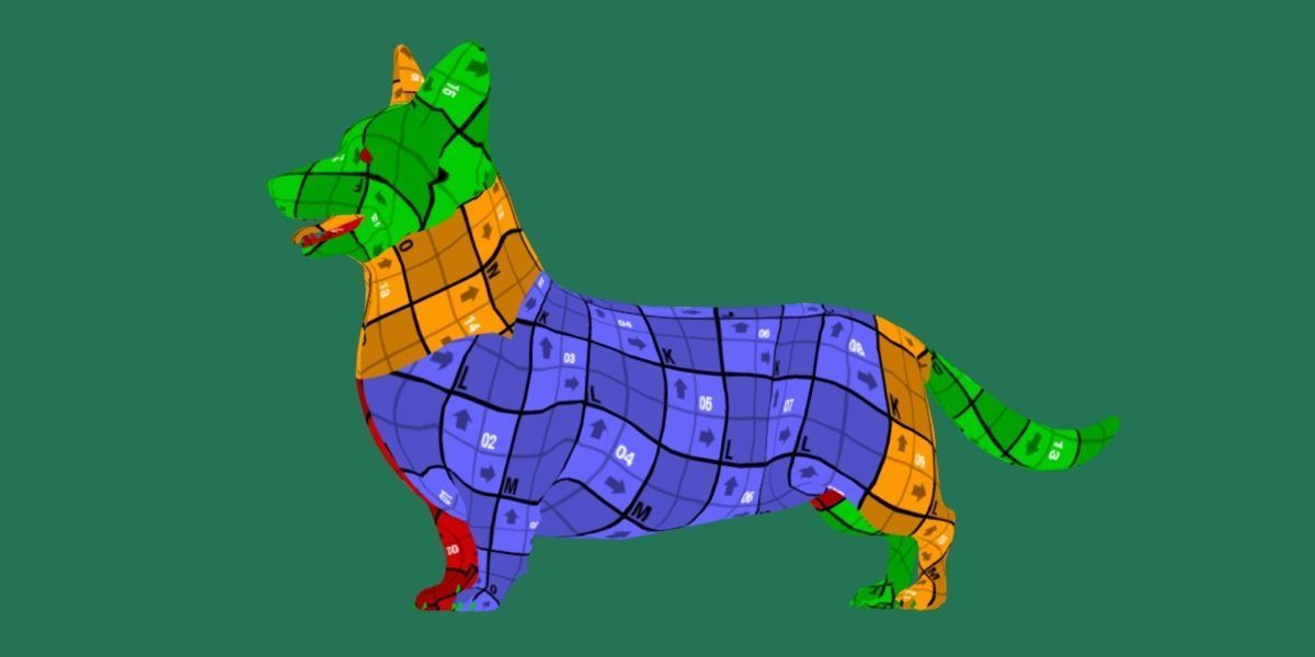 Pembroke Welsh Corgi Dog Low-poly 3D model_24