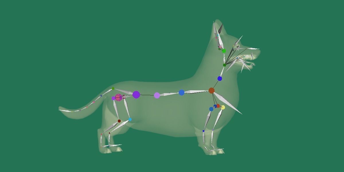 Pembroke Welsh Corgi Dog Low-poly 3D model_30