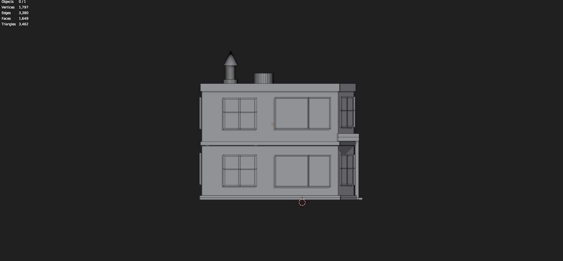 Low Poly Stylized Building -4 - Mobile Game Ready Asset Low-poly 3D model_19