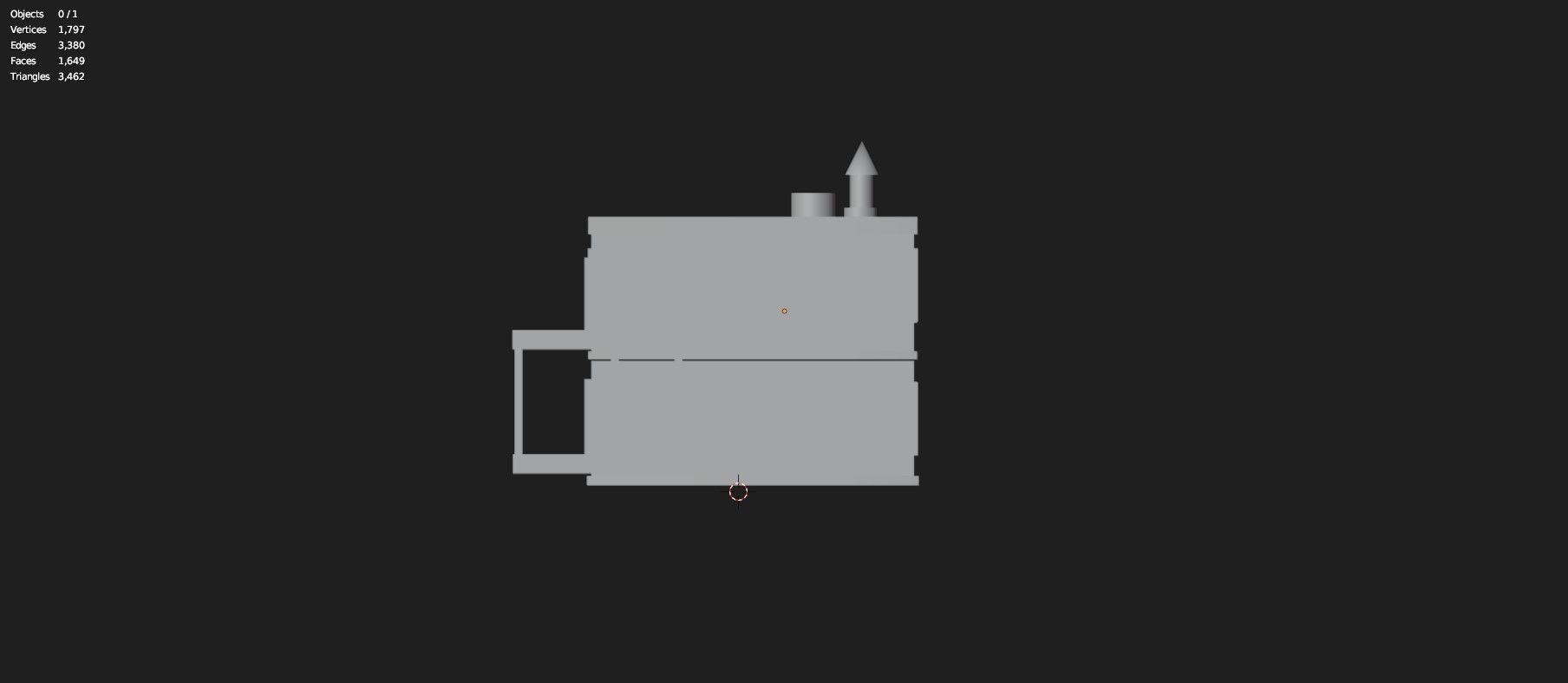 Low Poly Stylized Building -4 - Mobile Game Ready Asset Low-poly 3D model_12