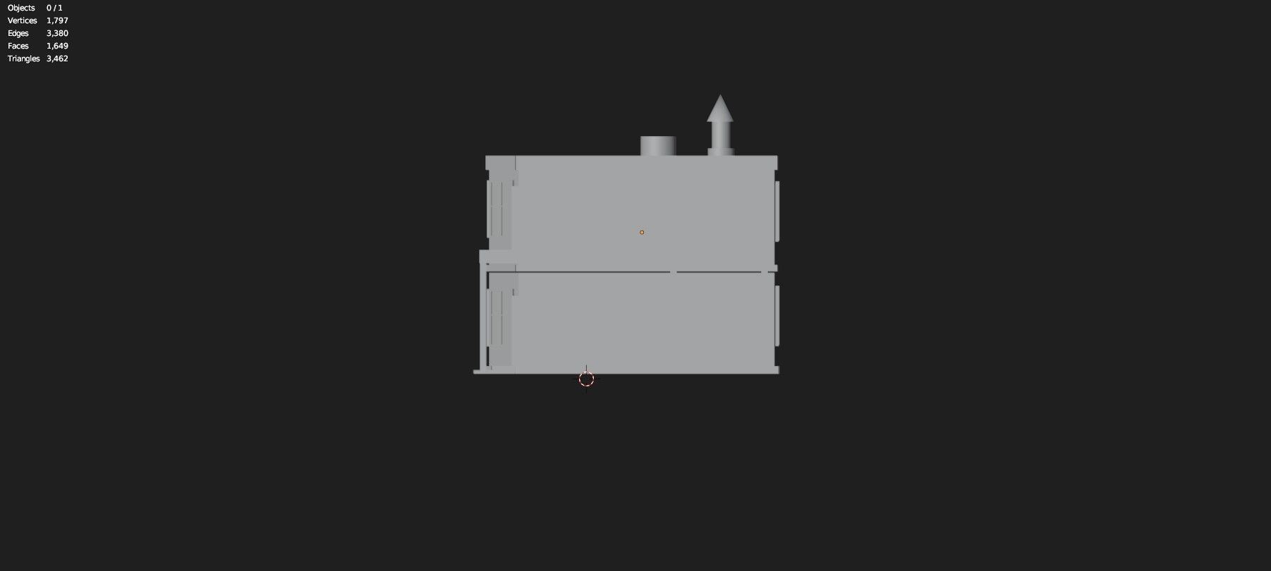 Low Poly Stylized Building -4 - Mobile Game Ready Asset Low-poly 3D model_11