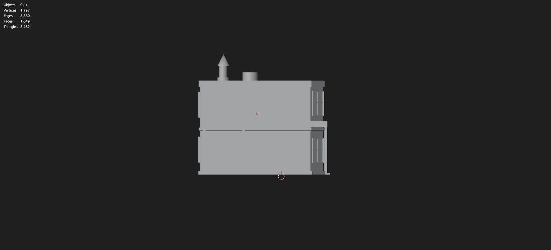 Low Poly Stylized Building -4 - Mobile Game Ready Asset Low-poly 3D model_13