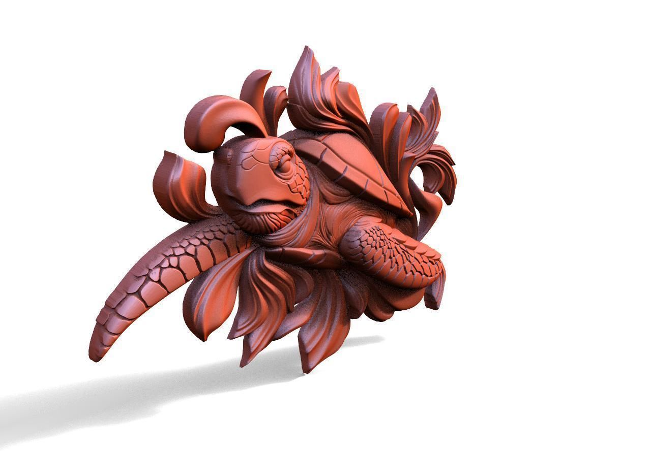 Turtle CNC  3D print model_3