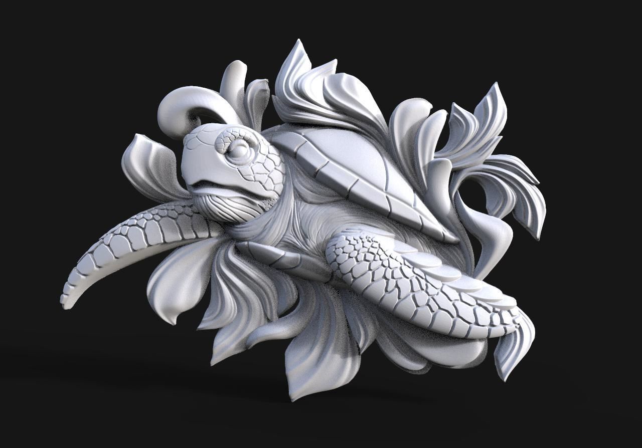 Turtle CNC  3D print model_7